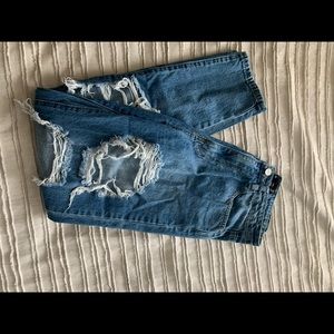 High waisted boyfriend got jeans